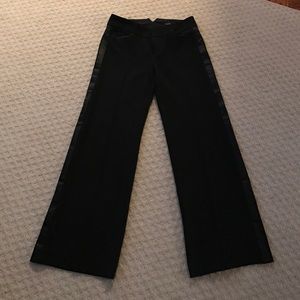 Club Monoco wide leg, tuxedo stripe trousers