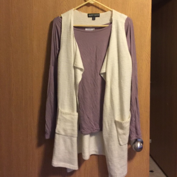 Long sleeve purple tobi sweater shirt