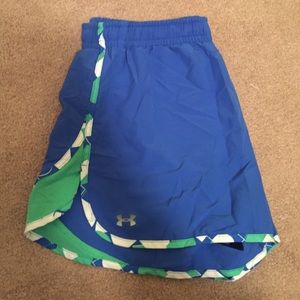 Blue & Green Workout Shorts