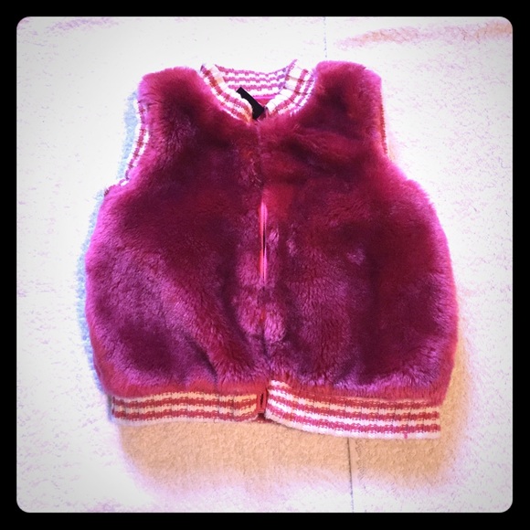 The Children's Place Other - Hot Pink Furry Vest