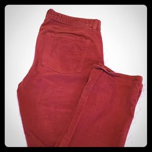 Burnt Red Corduroy Pants