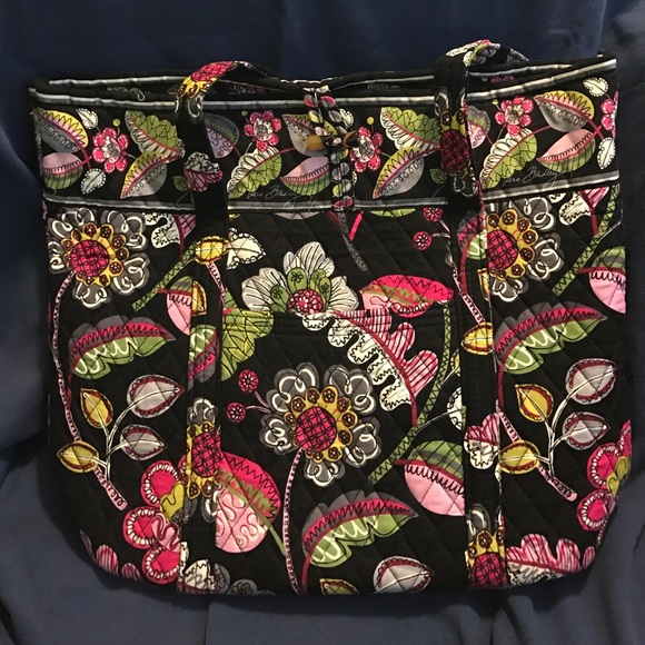EUC Vera Bradley Moon Blooms Vera Tote