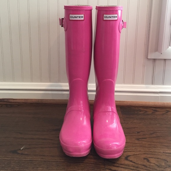 Tall Hot Pink Hunter Rainboots