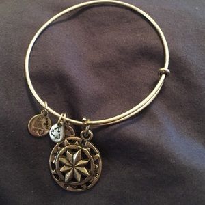Alex & Ani compass charm bracelet