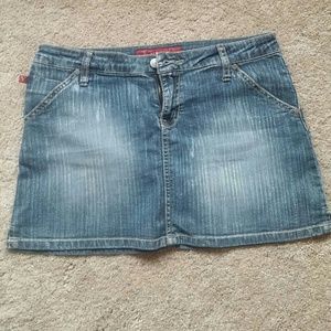 Denim stretch skirt