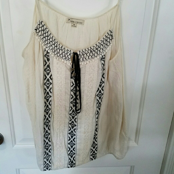 Tribal style aztec design tank top