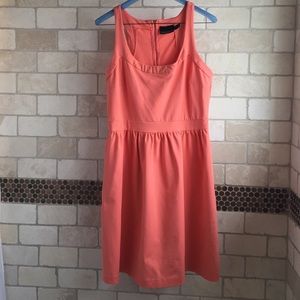 Cynthia Rowley Coral Racerback Dress with Zipper