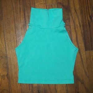 High neck crop top