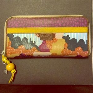 Fossil Zip Clutch (: