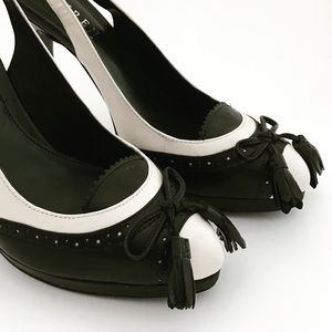 Ralph Lauren Kalida spectator slingbacks NWOT