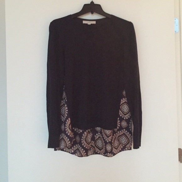LOFT Mixed Media Sweater