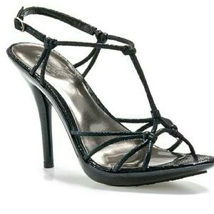 CARLOS SANTANA EXPOSURE BLACK HEELS