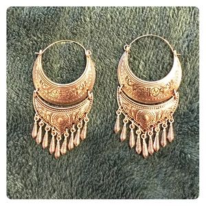 Silver dangle earrings