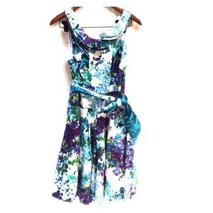 Patterned Sleeveless Dress