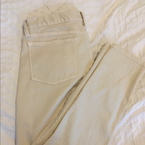 J. Crew white toothpick denim jeans