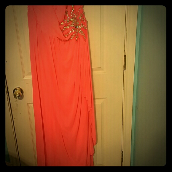 Strapless prom dress