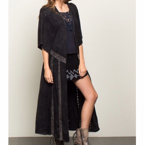 Burgundy Duster Kimono LAST ONE - Picture 3 of 7