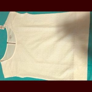 Textured LOFT tee with zipper