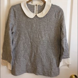 J. Crew Peter Pan Collar Sweater Small EUC