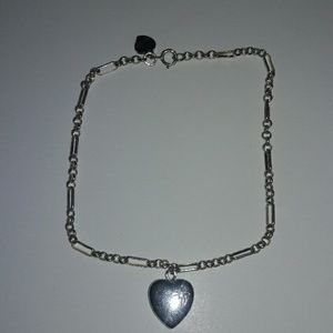 Silver locket bracelet