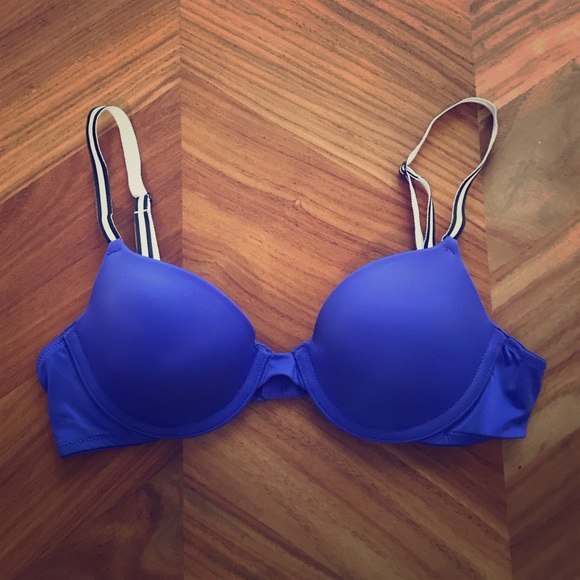 VS Pink Wear Everywhere Demi Bra - 34A Blue