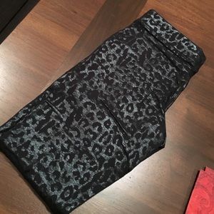 Express black leopard print leggings