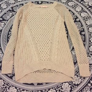 tan sweater