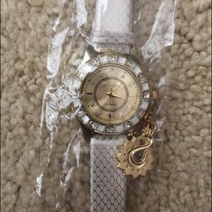 White and Gold Watch