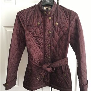 Burberry Brit Burgundy Coat