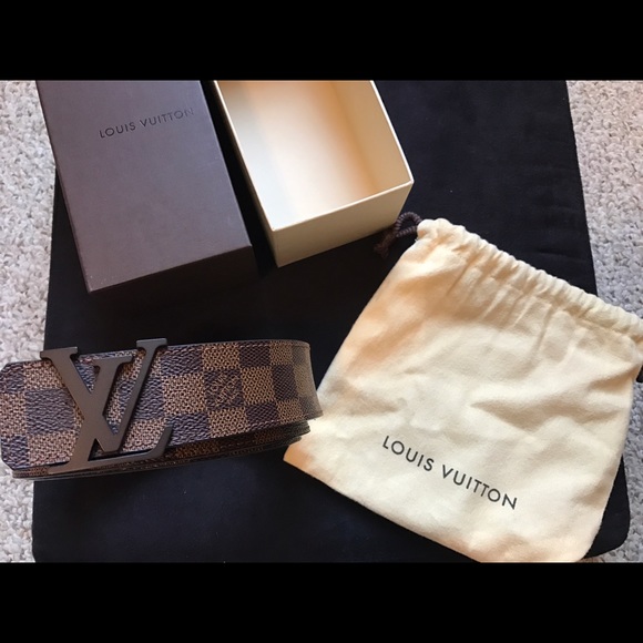 100% real louis vuitton belt damier newsize 100/40