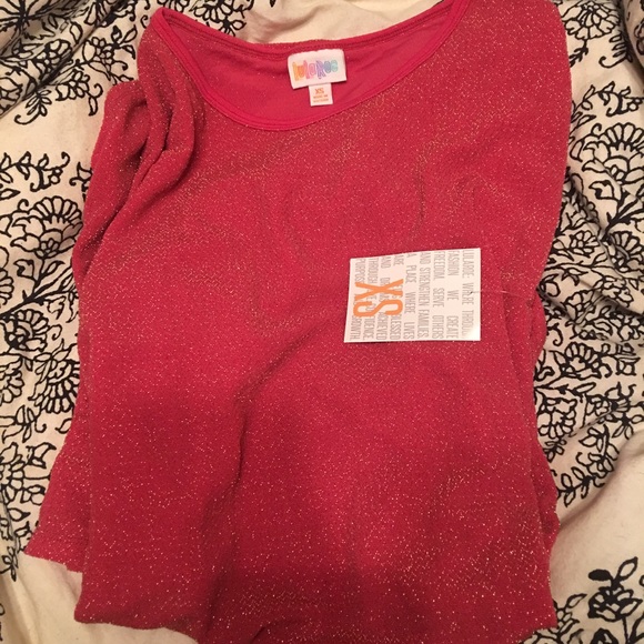 Lularoe Irma red sparkly