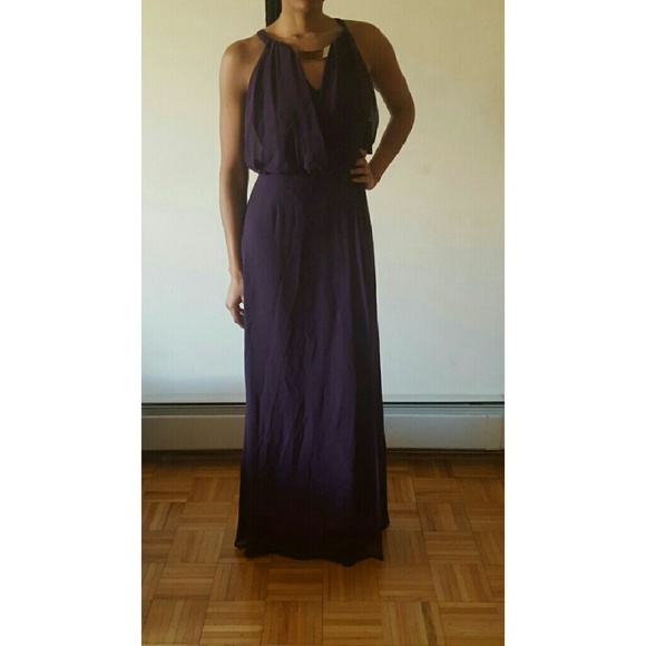 Romanesque purple gown