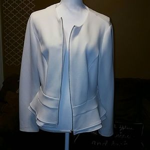 Mossimo Beige Peplum Jacket (Size XL) (New)