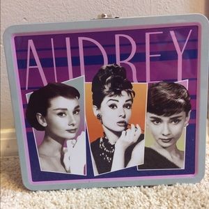 Audrey Hepburn tin lunch box