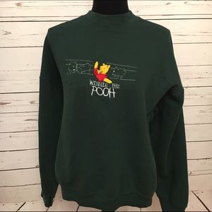 green winnie the pooh sweatshirt