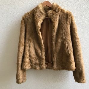 H&M Faux Fur Short Coat Size 10