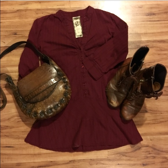 Urban Outfitters Tops - Boho Burgundy Tunic