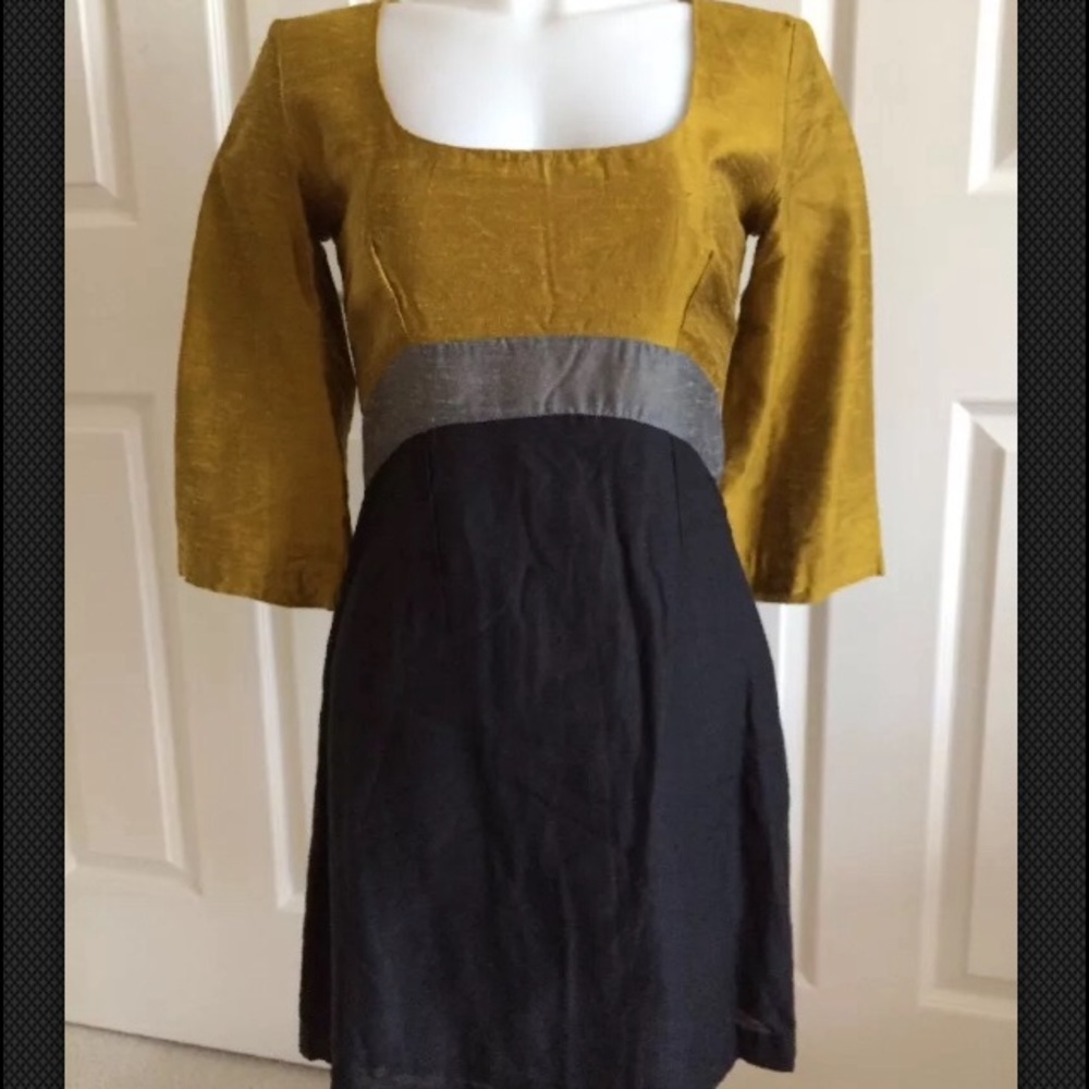 French Connection FCUK Colorblock Bow 3/4 Dress 2
