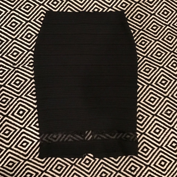 Express Black Pencil Skirt