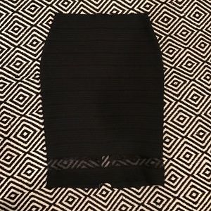 Express Black Pencil Skirt