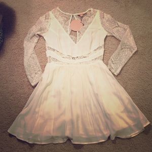 Nasty Gal White Lace Dress