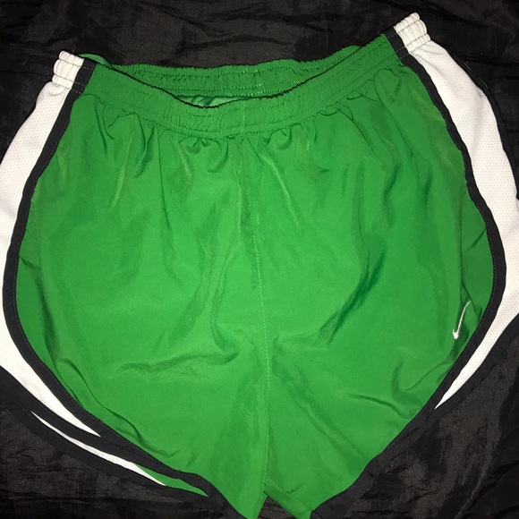 Green NIKE shorts