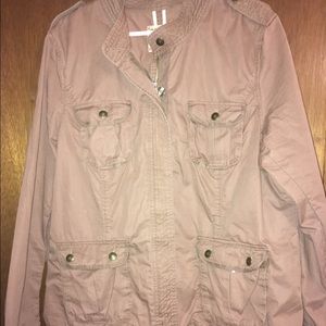 Old Navy khaki military zip jacket XXL