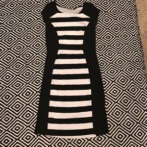 Black & White Le Lis Midi Dress from Stitchfix