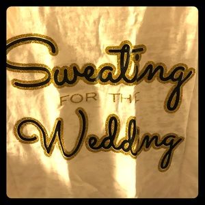 Wedding work out tank size large