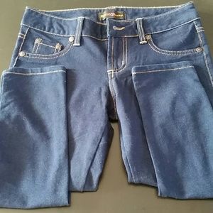 Dark denim stretch skinny
