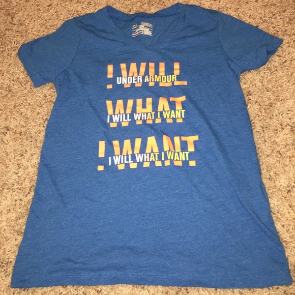 Blue Under Armour short sleeve