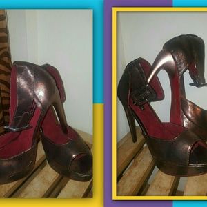 Bronze Elegant Heels