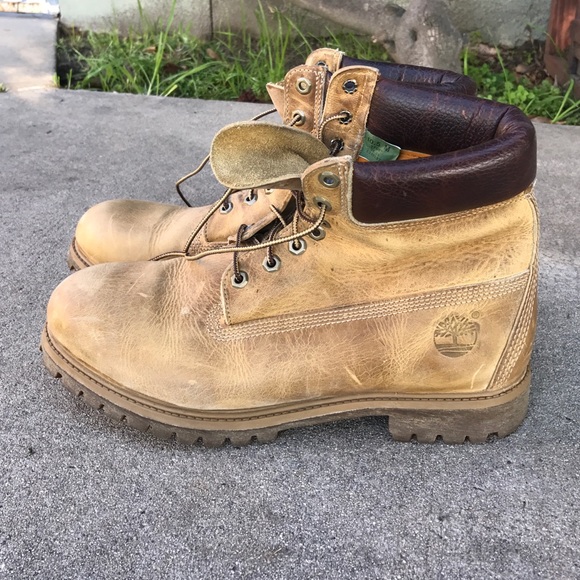 Tan Vintage Wheat Timberland Boots - Picture 3 of 4