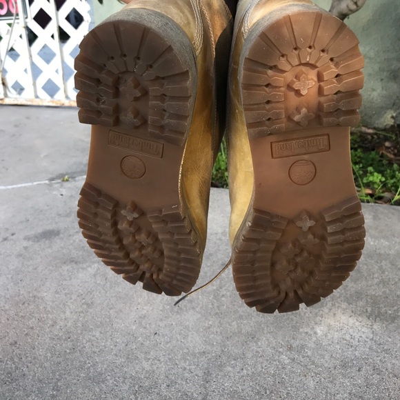 Tan Vintage Wheat Timberland Boots - Picture 4 of 4